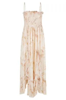 Shona Joy Nina Shirred Midi Dress Floral Size 12 / L for rent on The Volte - image 3