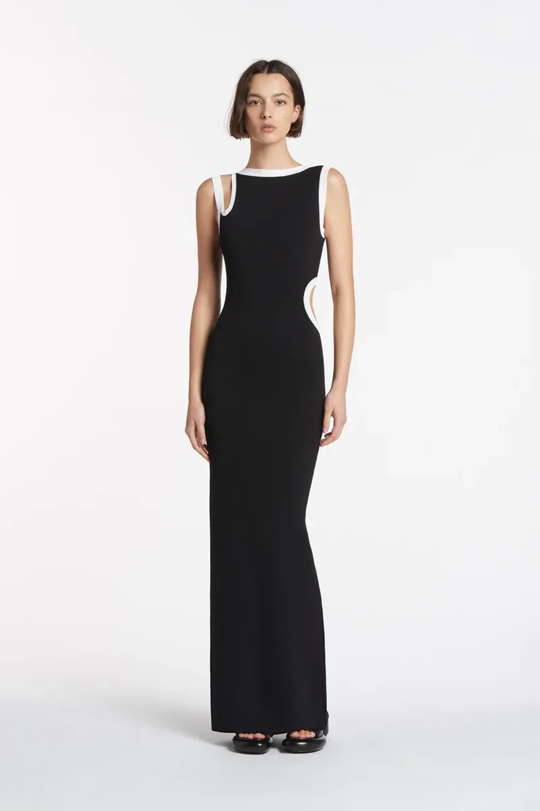 Sir the Label Evalina Cut Out Dress Black Size AU 6 for rent on The Volte - main image