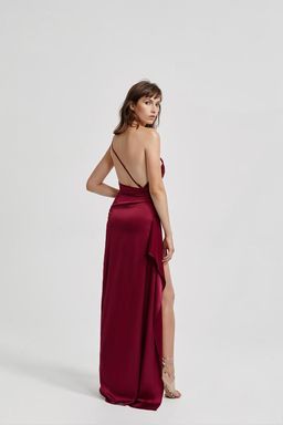 Lexi Samira Dress Burgundy size 6 for rent on The Volte - image 4