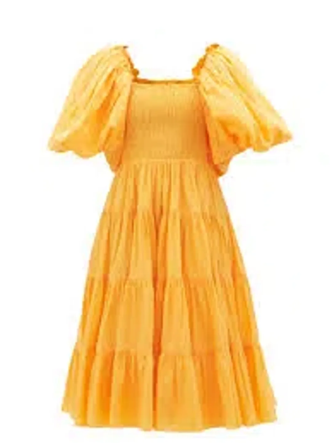 Aje Midi Cherished Dress Orange Size 8 / S for rent on The Volte - main image
