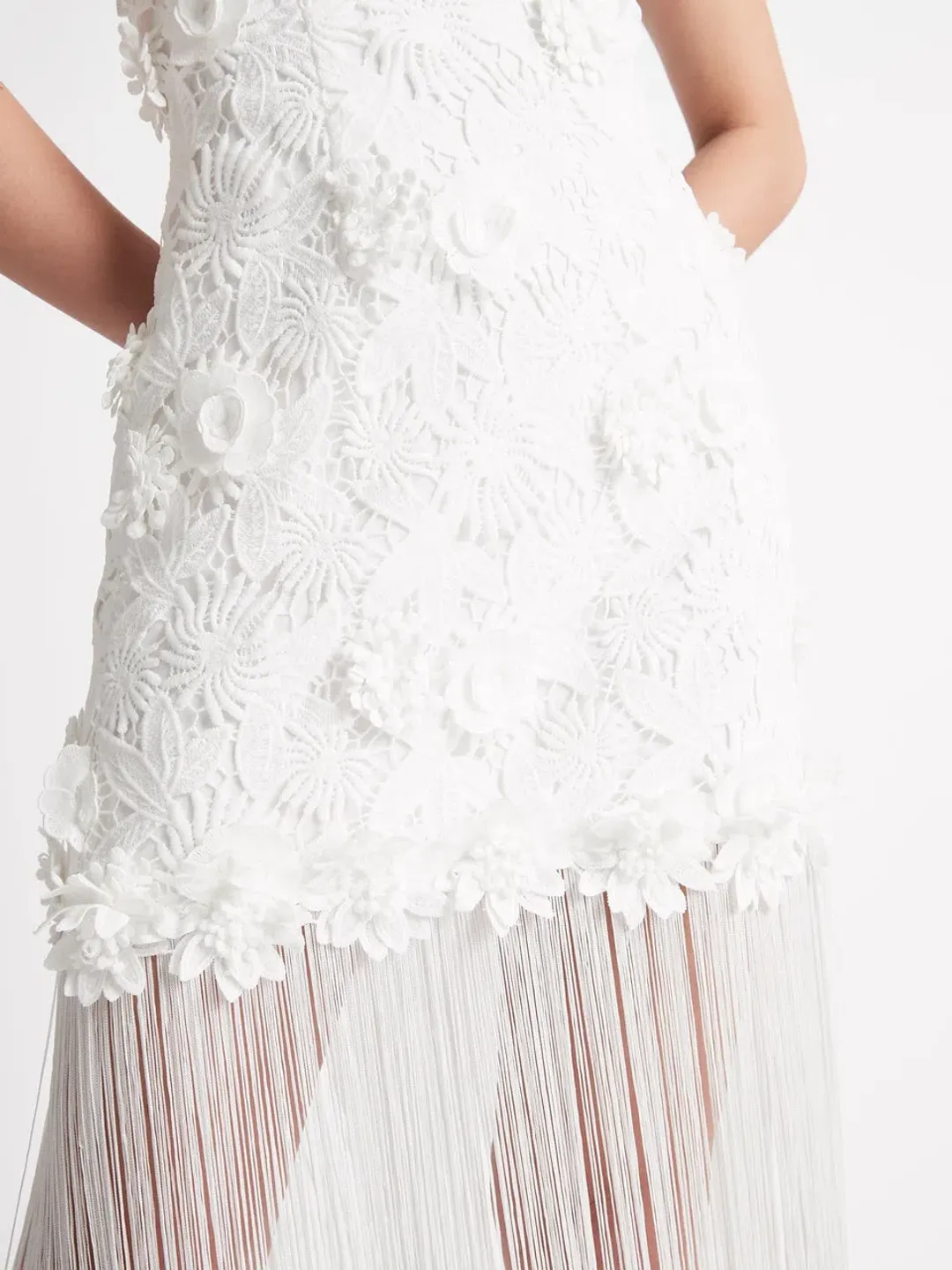 Sheike Halo Dress White Size 6  for rent on The Volte - main image