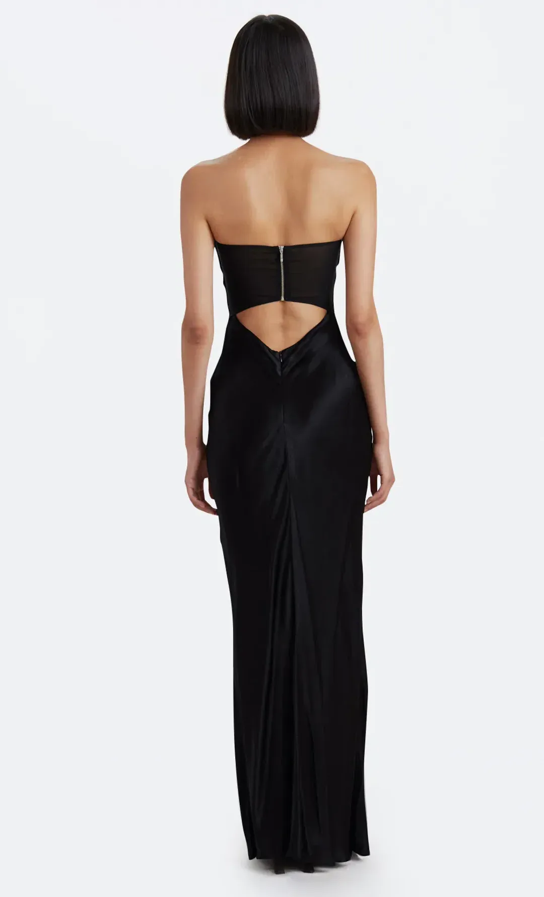 Bec & Bridge Halle Strapless Dress Black Size 6  for rent on The Volte - main image