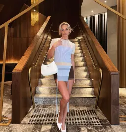 Prada Cleo Brushed Leather Shoulder Bag Chalk for rent on The Volte - image 7