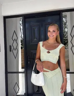 Prada Cleo Brushed Leather Shoulder Bag Chalk for rent on The Volte - image 2