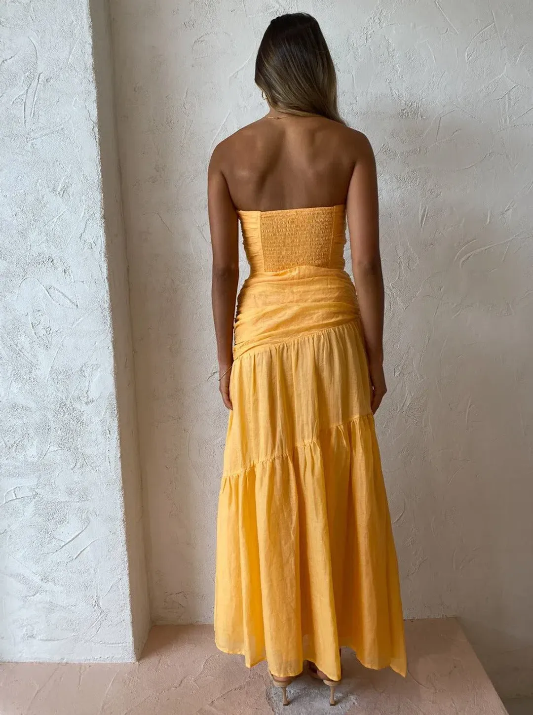 Issy Isles Dress in Orange Sorbet Size 6 for rent on The Volte - main image