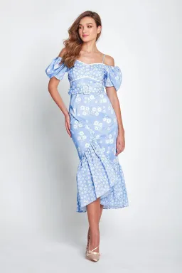 Alice McCall Izabella Midi Dress in Blue Size 6 for rent on The Volte - image 1