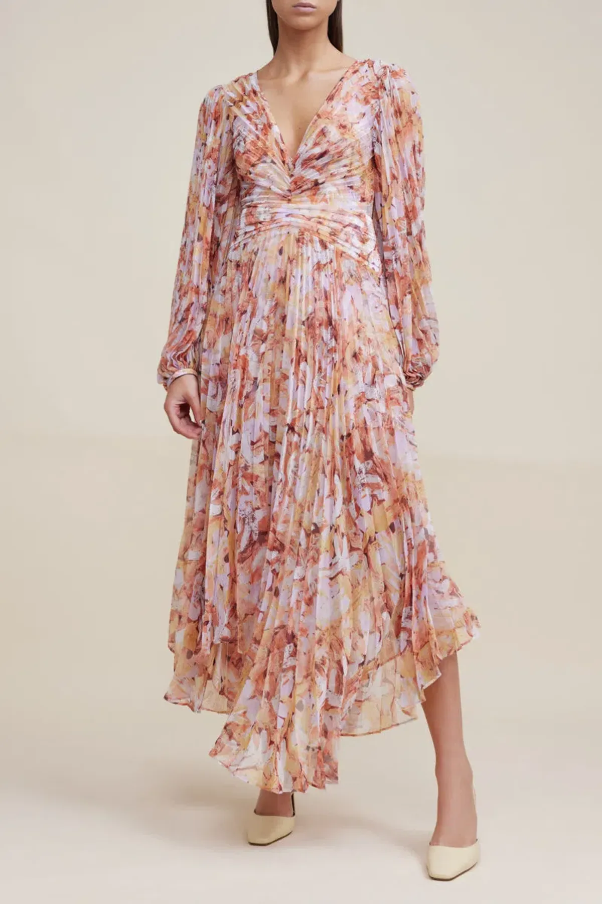 Acler Astone Dress Lilac Brush Size 10  for rent on The Volte - main image