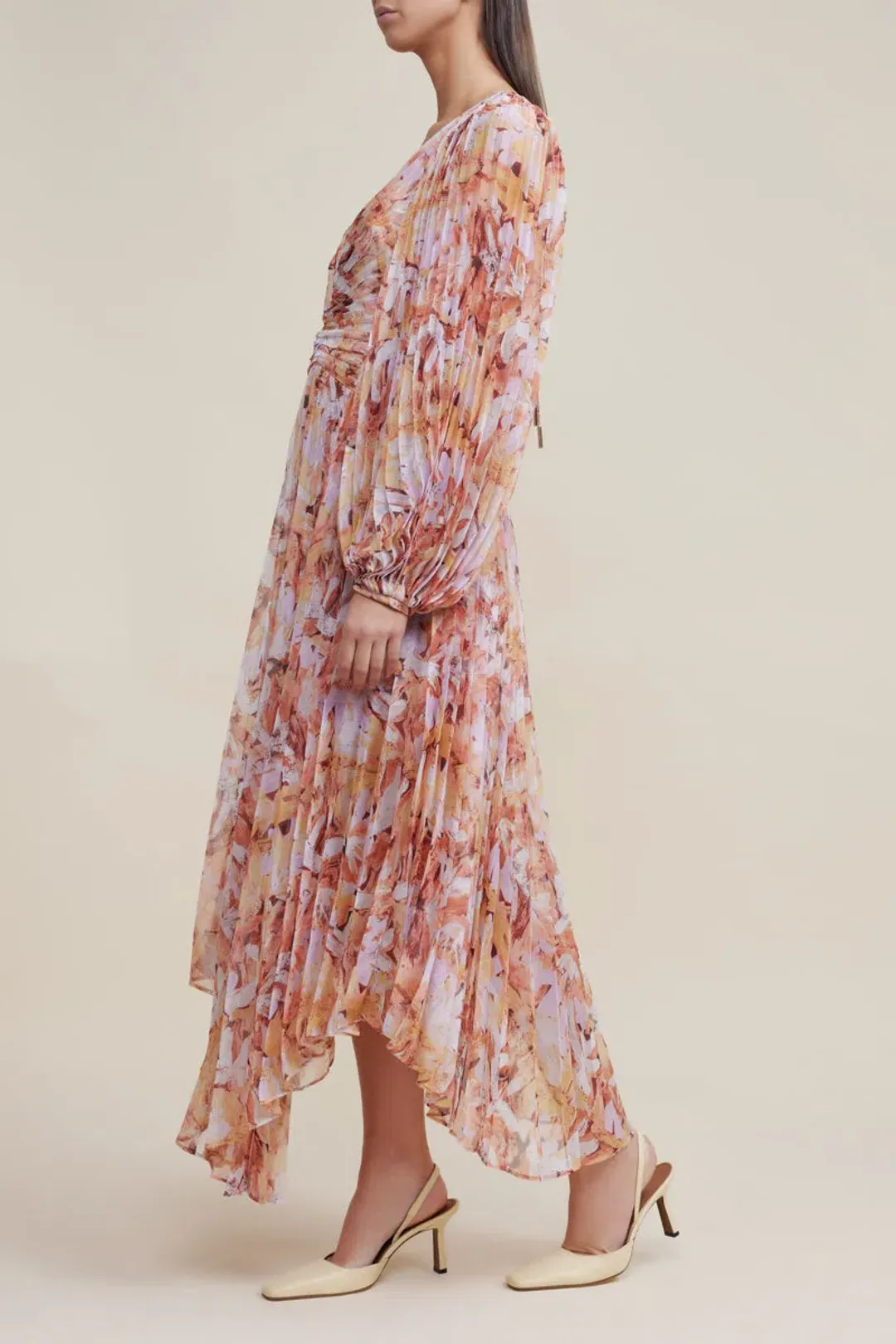 Acler Astone Dress Lilac Brush Size 10  for rent on The Volte - main image