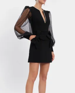 Rebecca Vallance Alyssa Mini Dress Black Size 8 for rent on The Volte - image 4