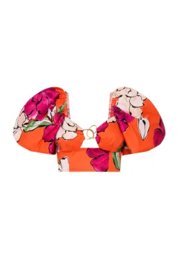 Aje Marcel Puff Sleeve Bodice and Lewis Skirt Set  Vivid Camellia Size 12 for rent on The Volte - image 3