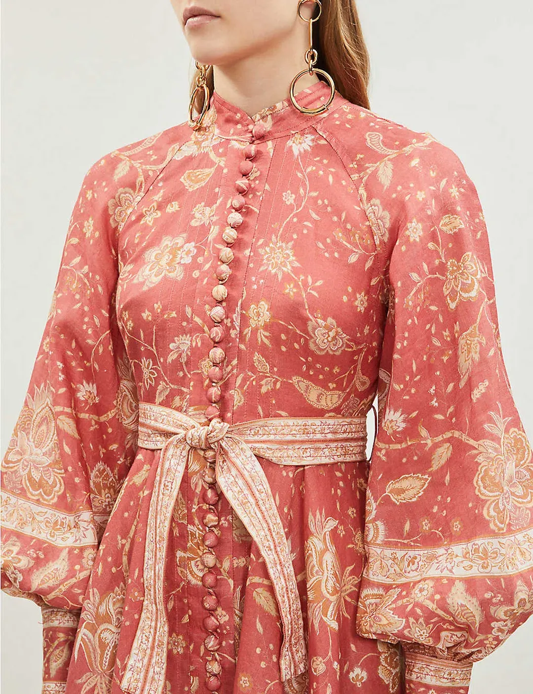 Zimmermann Veneto Border Short Dress Floral Size 1 / Au 10 for rent on The Volte - main image