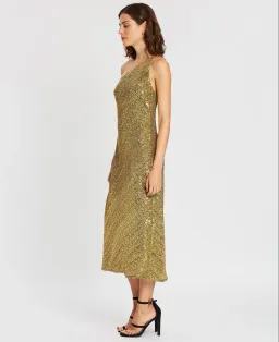 By Johnny Gold Girl Asymmetric Bias Dress Size 12  for rent on The Volte - image 3