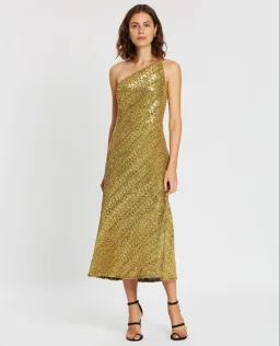 By Johnny Gold Girl Asymmetric Bias Dress Size 12  for rent on The Volte - image 1