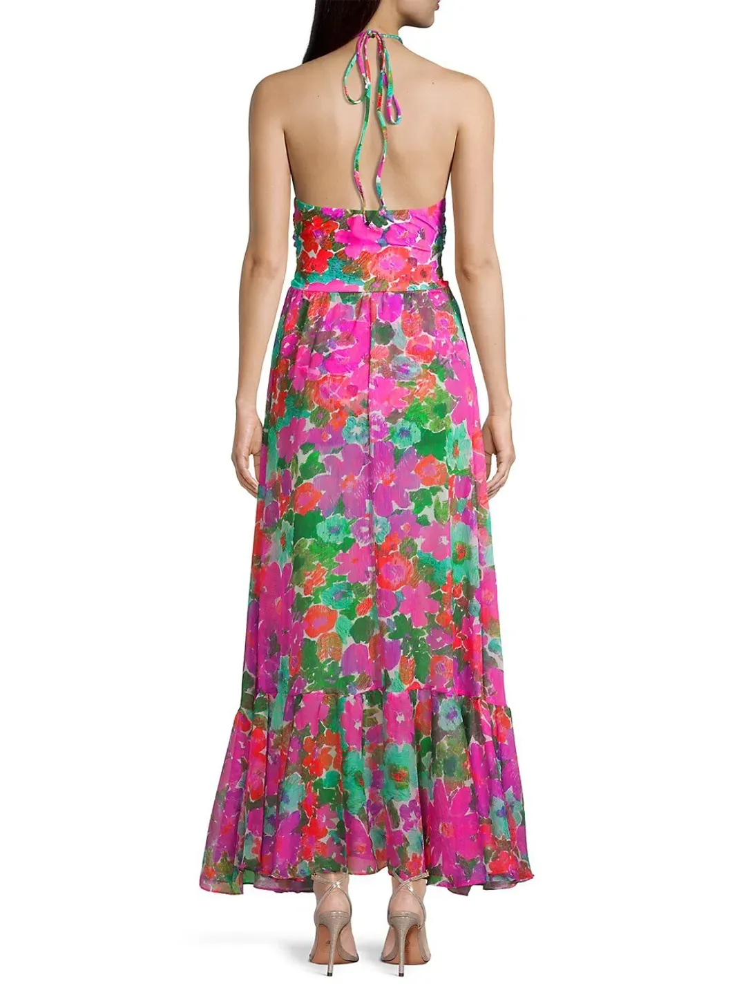 Patbo Gabi Cutout Floral Maxi Dress Size XS/ AU 6 for rent on The Volte - main image