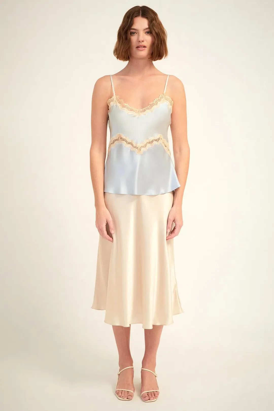 Ginia Hope Lace Cami Blue Size S / Au 8 for rent on The Volte - main image