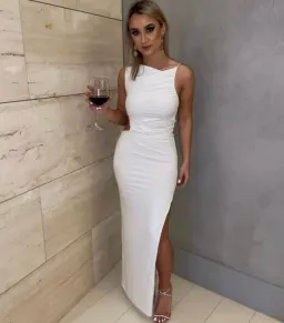 Effie Kats Rae Gown White Size 8 for rent on The Volte - image 9