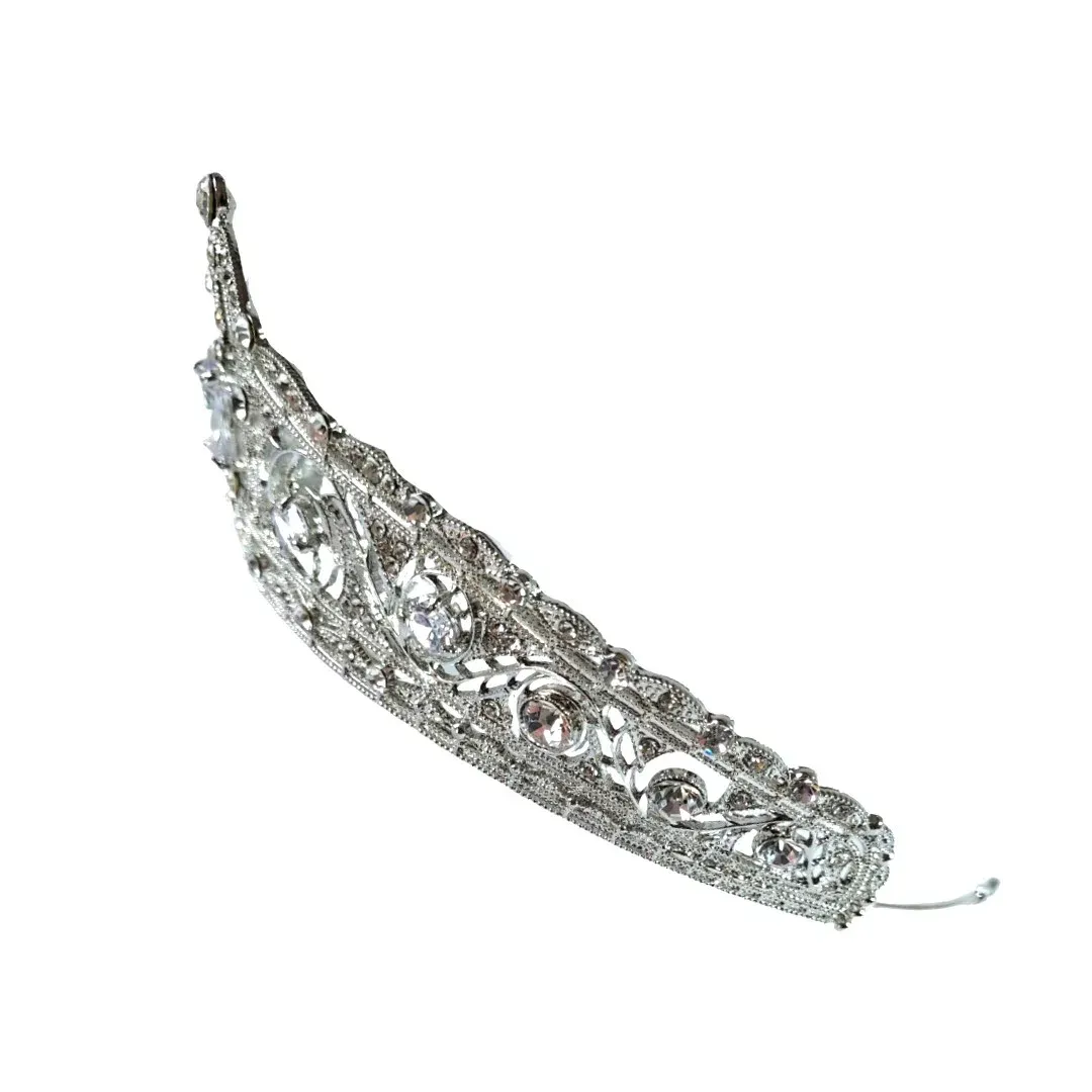 Sass and Elegance Crystal Tiara for rent on The Volte - main image