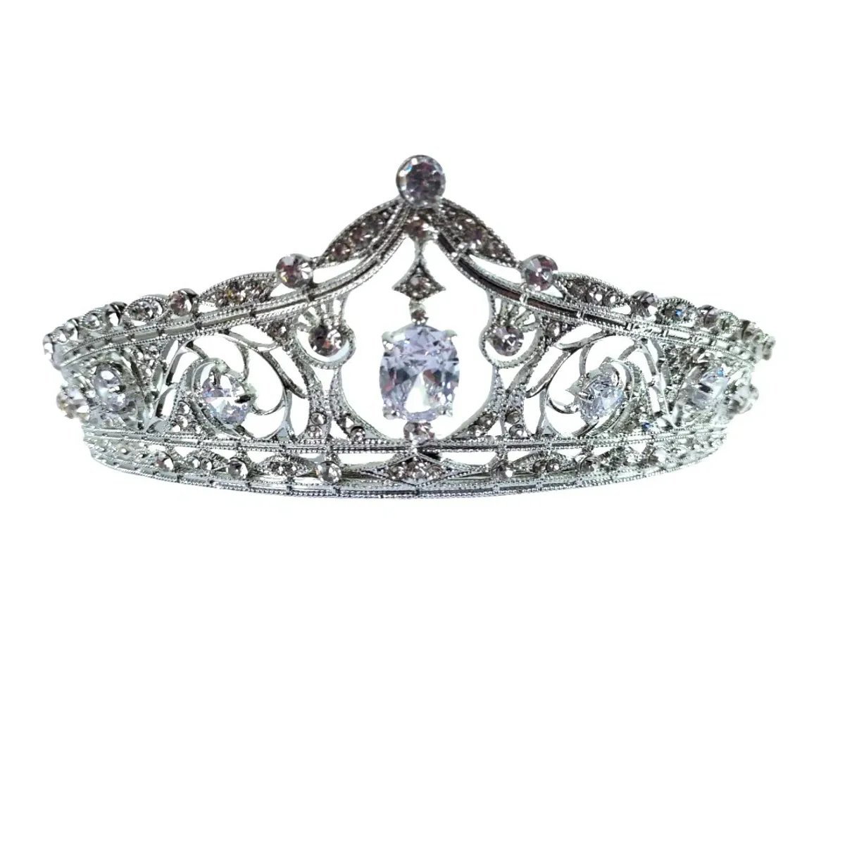Sass and Elegance Crystal Tiara for rent on The Volte - main image