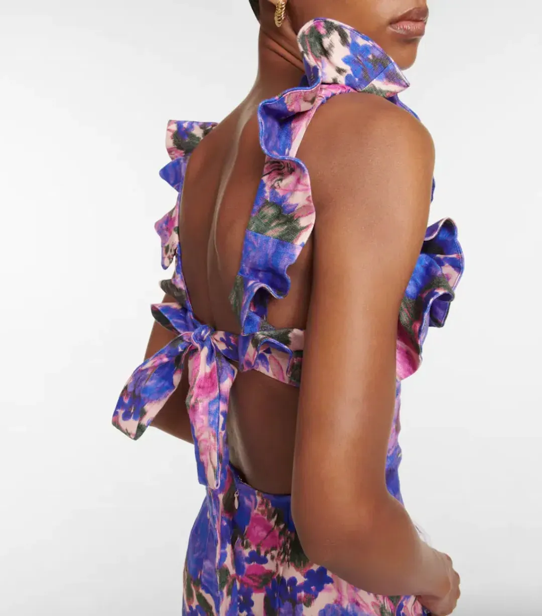 Zimmermann High Tide Frilled Mini Dress Floral Size 0P/AU 6 for rent on The Volte - main image