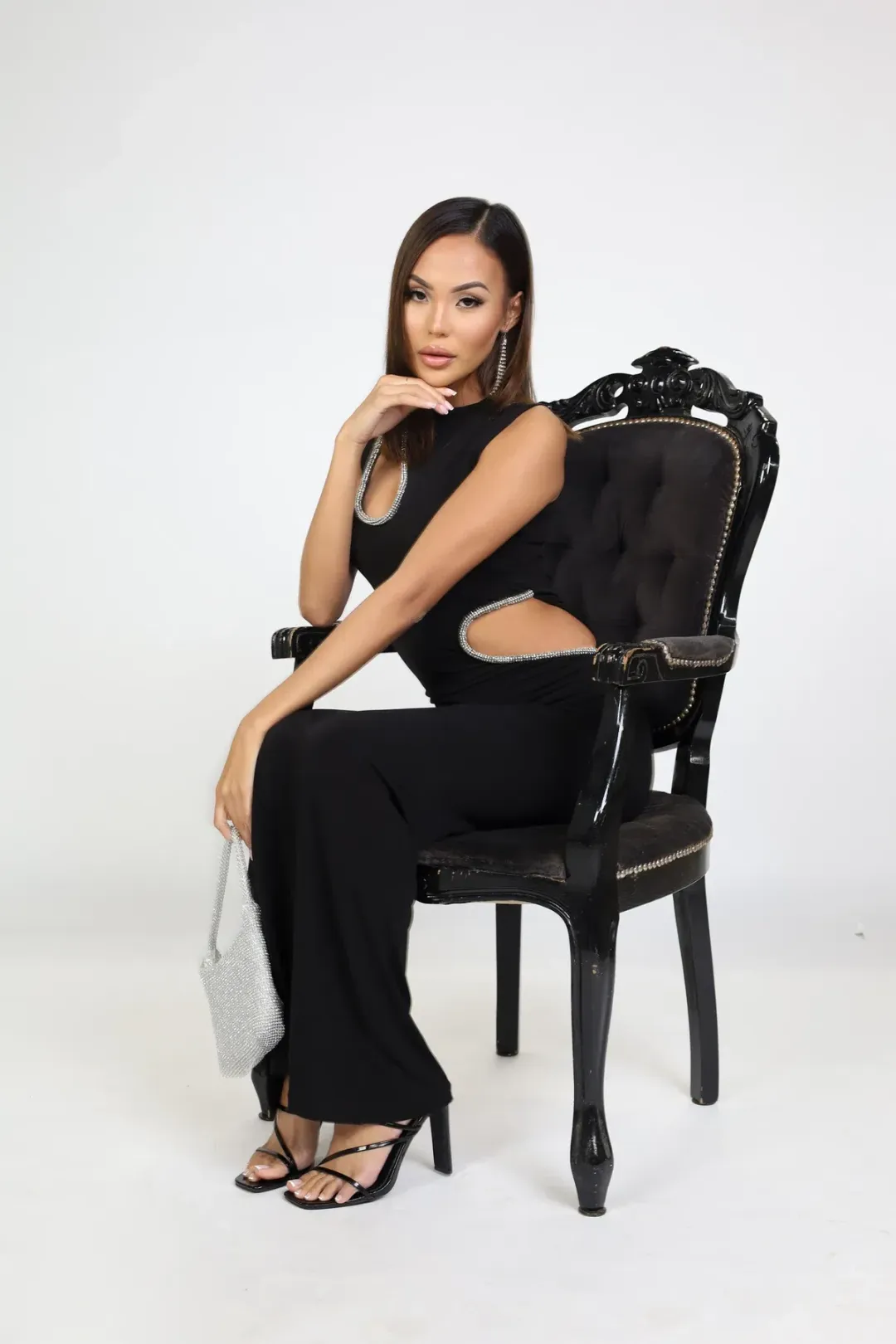 Ivona Skelo Vivia Dress Black Size L/ AU 12 for rent on The Volte - main image