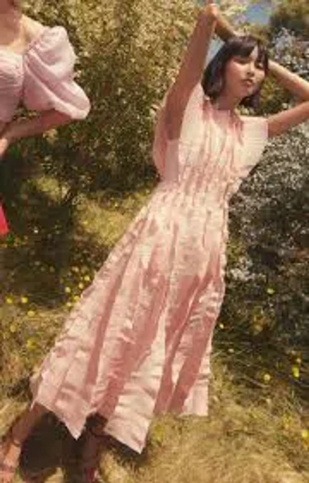 AJE - Hybrid Midi Dress Rose Pink - Size AU 12 for rent on The Volte - main image