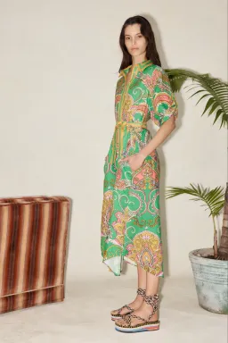Alemais - Marion Shirt Dress Print - Size 12 for rent on The Volte - image 2