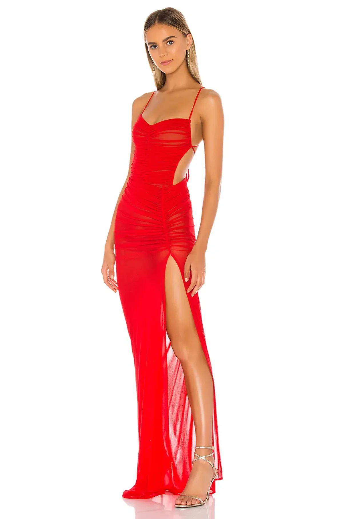Michael Costello Follie Gown Red Size 6 for rent on The Volte - main image
