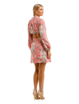 Zimmermann Bellitude Bow Front Dress Pink Floral Size 2 / AU 12 for rent on The Volte - image 3
