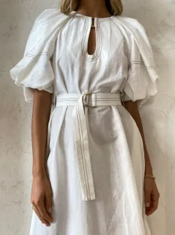 Acler Harlow Dress in Ivory Size 14 for rent on The Volte - image 3