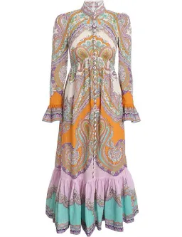 Zimmermann Lola Paisley Midi Dress in Daisy Paisley Size 1 / AU 10 for rent on The Volte - image 4