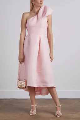 Rachel Gilbert Angus Midi Dress Pink Size AU 6 for rent on The Volte - image 1