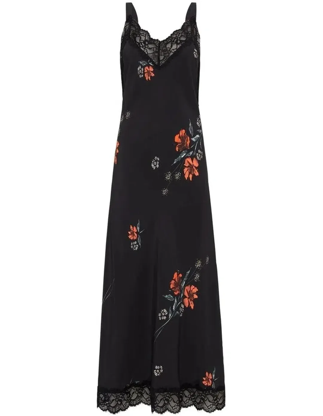 Sass & Bide One Too Many Lace Midi Dress Black Floral Size 6 for rent on The Volte - main image