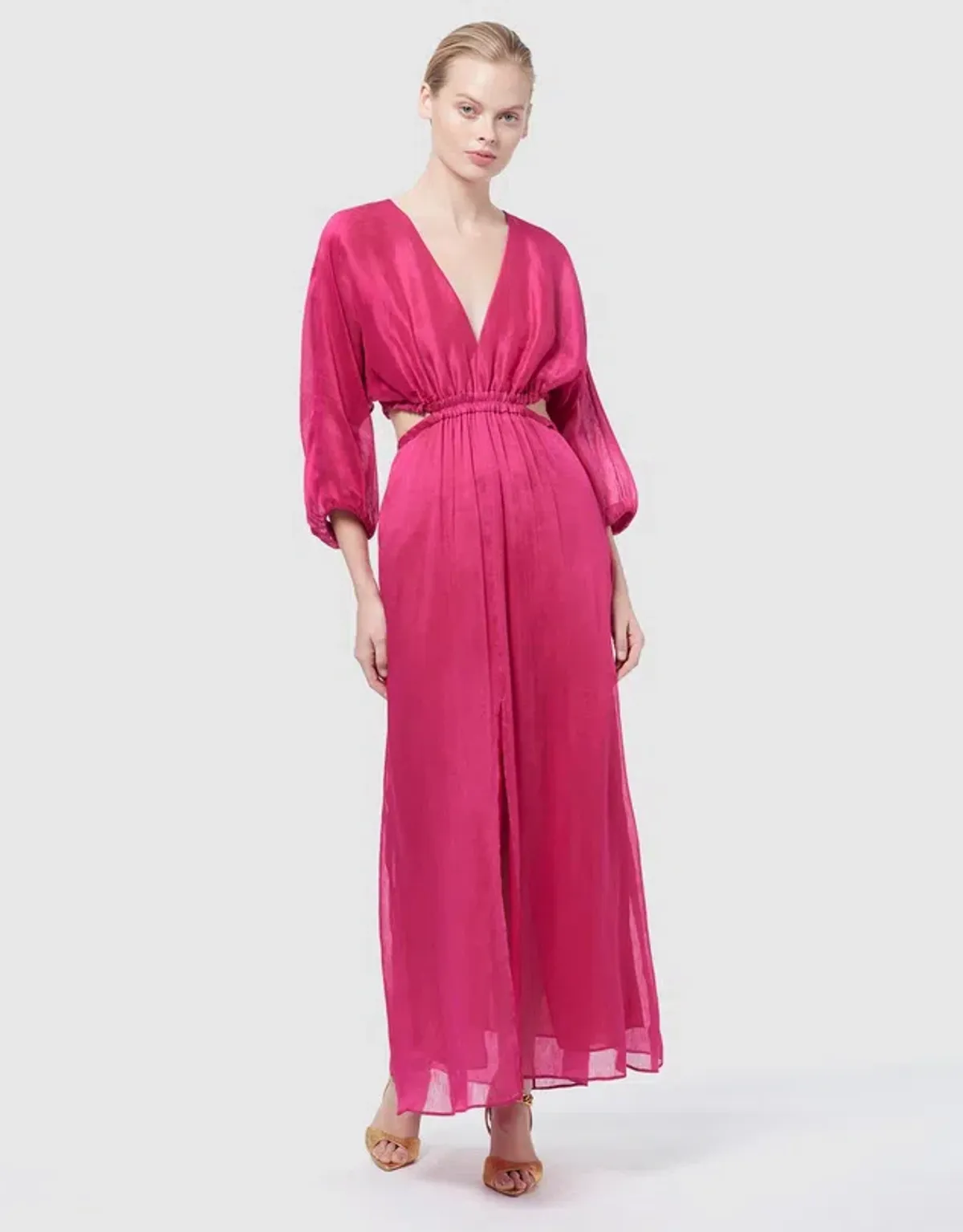 Manning Cartell Lyrical Colours Maxi Dress Pink Size 8 for rent on The Volte - main image