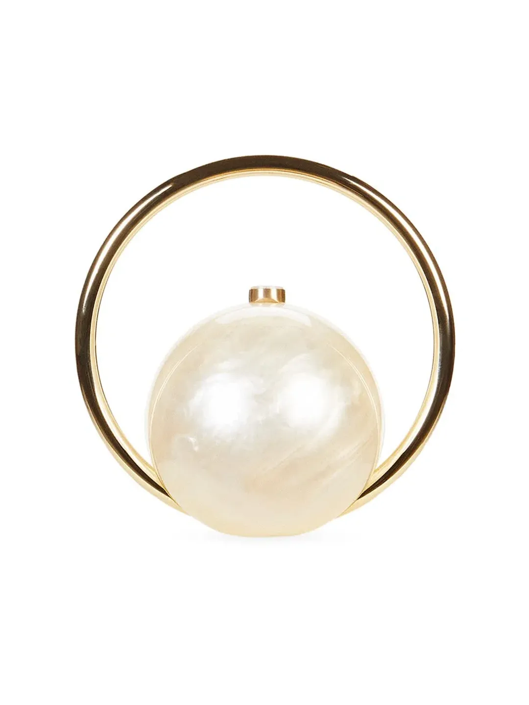 CULT GAIA Mina Top Handle Bag Pearl/Gold for rent on The Volte - main image