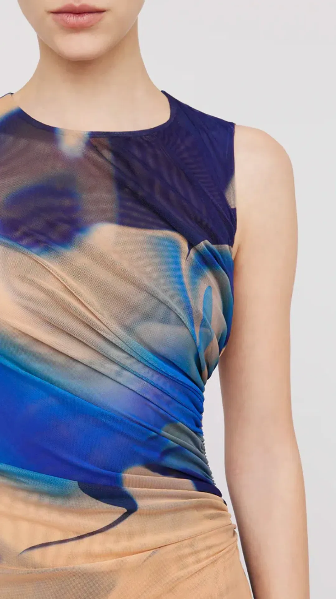 Scanlan Theodore Italian Watercolour Print Dress Blue Size 10 / M for rent on The Volte - main image