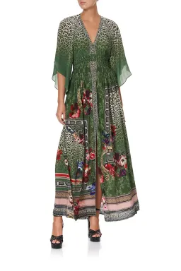 Camilla Tales of Time Long Dress with Smocked Waist Print Size S / Au 10  for rent on The Volte - image 1