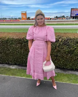 Aje Serendipity Cut Out Dress Pink Size 10 / M for rent on The Volte - image 3