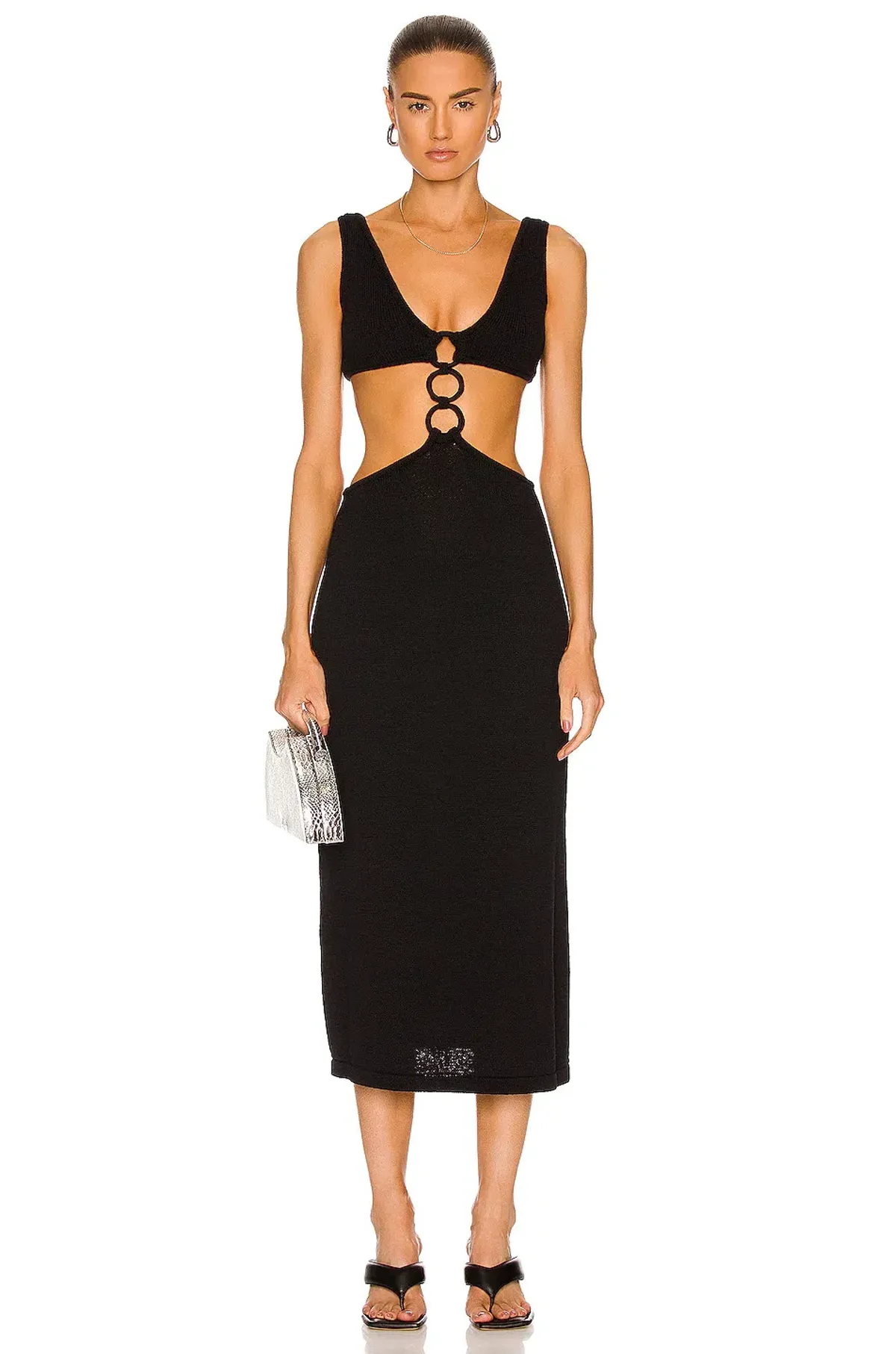 Cult Gaia Mert Knit Dress Black Size S / Au 8 for rent on The Volte - main image