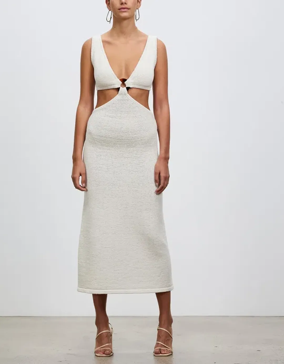 Cult Gaia Bank Knit Dress Off White Size 8 / S for rent on The Volte - main image