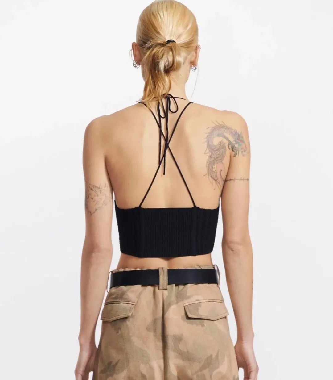 Dion Lee  Crochet Tie Corset Black Size S / Au 8 for rent on The Volte - main image