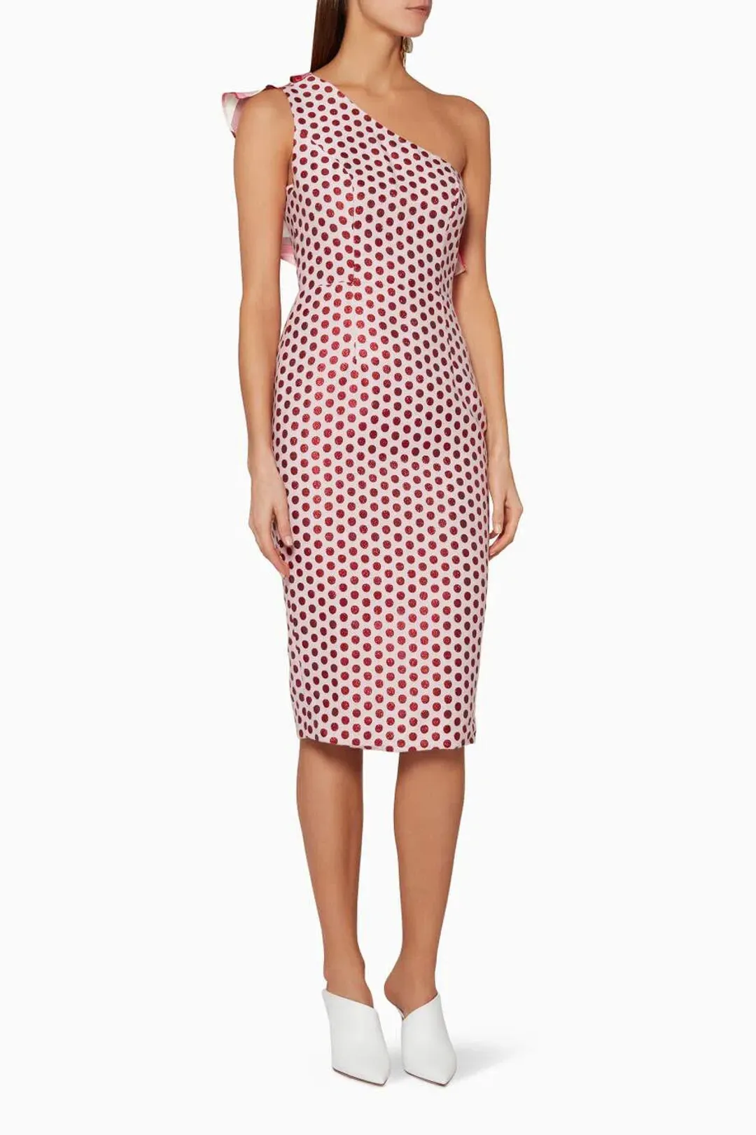 Atoir One Perfect Day Midi Dress Pink/Red Size 10  for rent on The Volte - main image