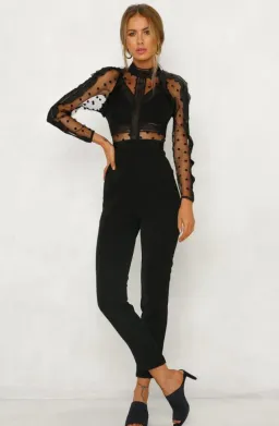 Mossman Find You Again Jumpsuit Black Size 10 for rent on The Volte - image 2