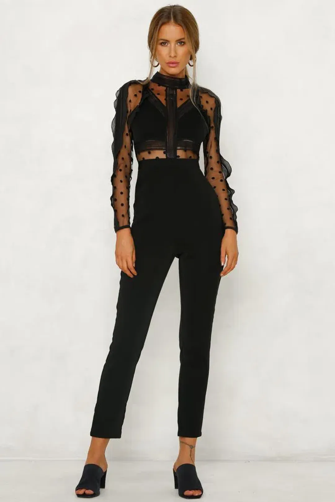 Mossman Find You Again Jumpsuit Black Size 10 for rent on The Volte - main image