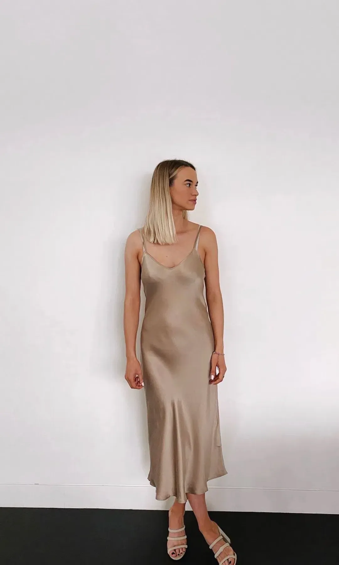 Silk Laundry 90s Slip Dress Clay Size XS / Au 6 for rent on The Volte - main image