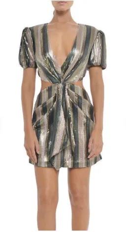 MISHA Lorlea Mini Dress Sequin Size 8 for rent on The Volte - image 2