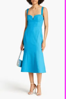Rebecca Vallance Calla Midi Dress Blue Size 8 for rent on The Volte - image 1