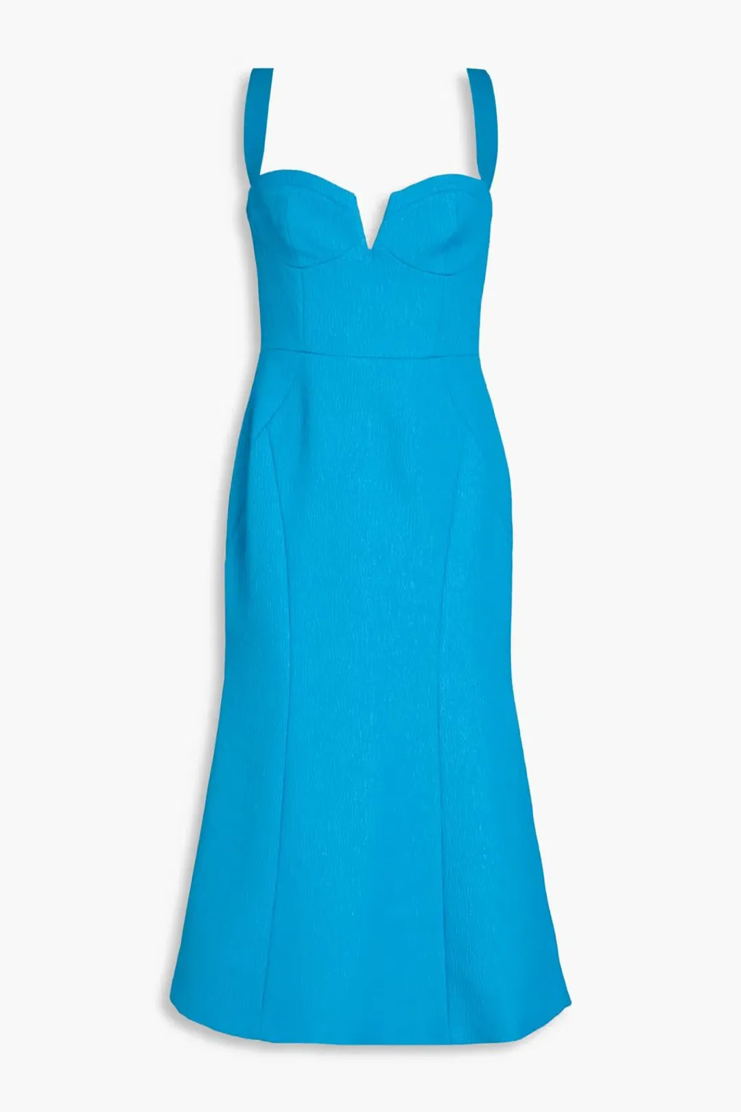Rebecca Vallance Calla Midi Dress Blue Size 8 for rent on The Volte - main image