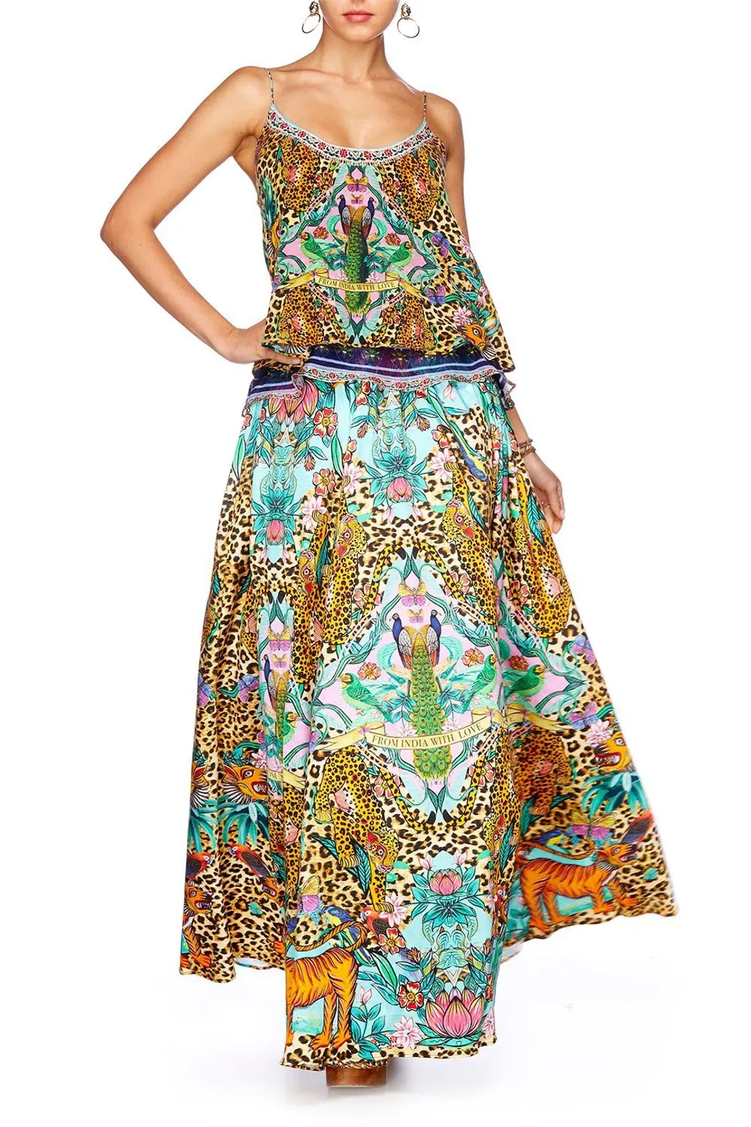 Camilla Full Hem Skirt The Jungle Book Print Size 8 for rent on The Volte - main image