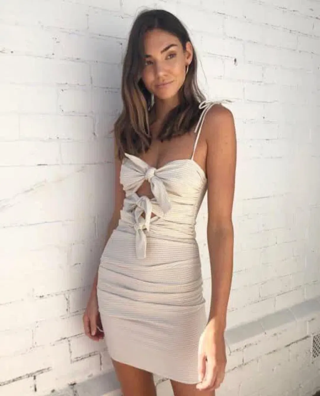 Bec & Bridge Paloma Mini Dress Check Print Size 12 / L for rent on The Volte - main image