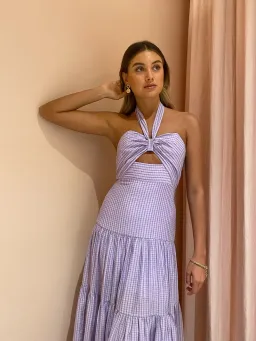 Significant Other Tuscany Dress in Lilac Size 10 for rent on The Volte - image 3